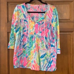 Lilly Pulitzer Neon Blouse
